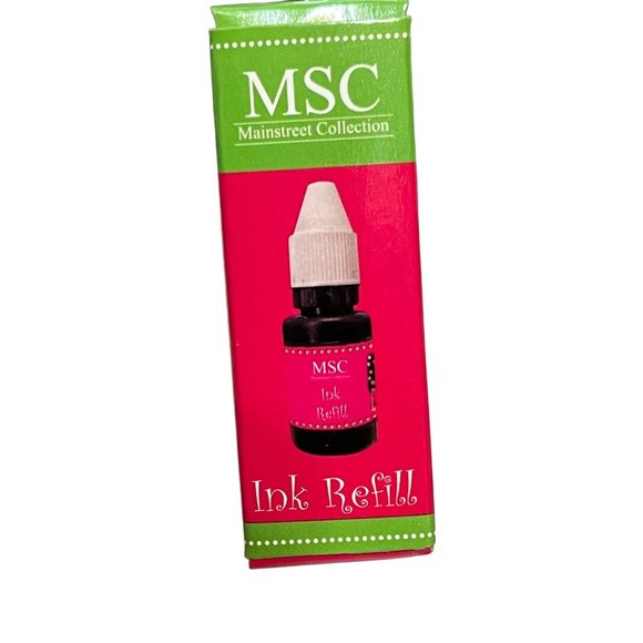 Mainstreet Collection self inking stamp monogram initial refill ink B F L M S T - Picture 9 of 15